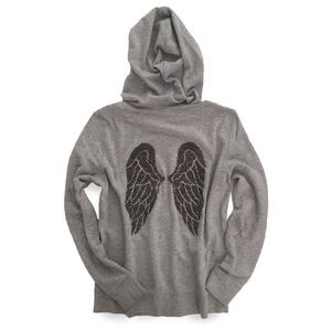 Victoria’s Secret Bling Wing Graphic Zip Hoodie